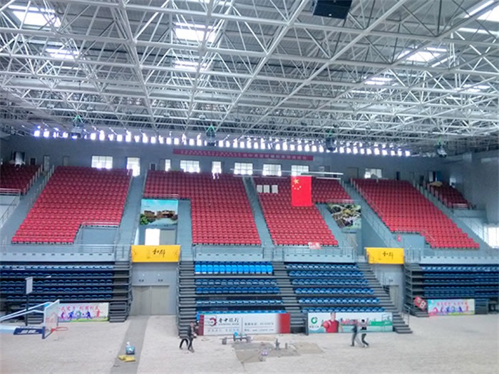 克拉玛依电厂体育馆网架加工