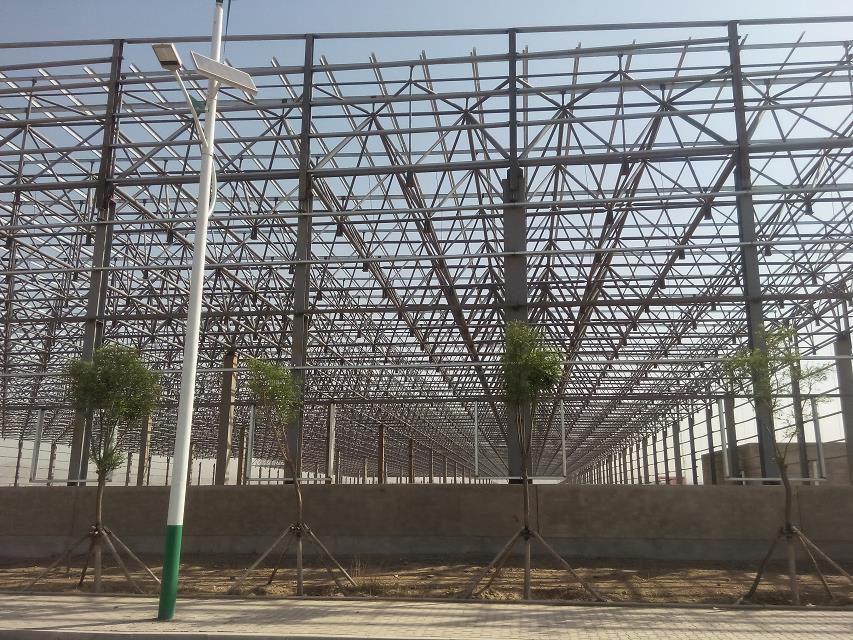 克拉玛依汽车工业厂房网架